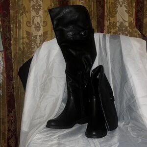 Elegant Black Over the Knee Women's Boots